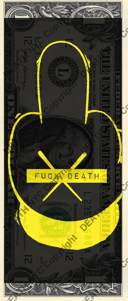 Auction USD $1 Original artwork 251123$7 finger - Art Print