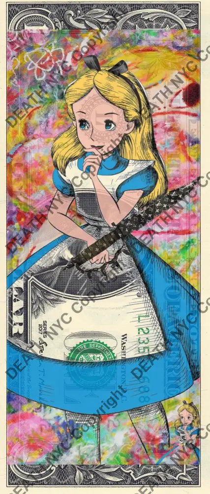Auction USD $1 Original artwork 260124$4 alice - Art Print