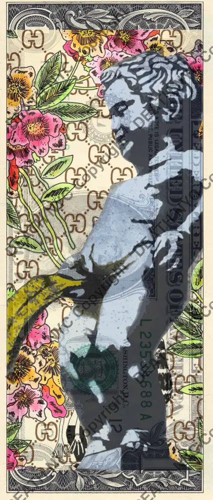 Auction USD $1 Original artwork 260425$2 bank - Art Print