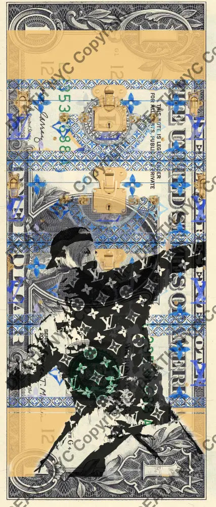 Auction USD $1 Original artwork 260723$7 bank Art Print