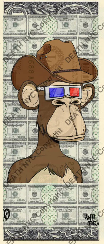 Auction USD $1 Original artwork 261122$14 crypto - Art Print