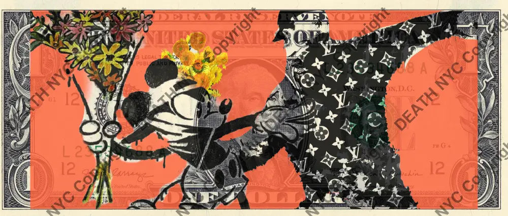 Auction USD $1 Original artwork 270323$5 bank Art Print