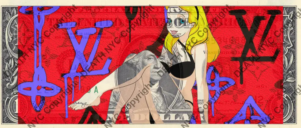 Auction USD $1 Original artwork 270423$4 alice Art Print