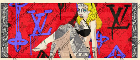 Auction USD $1 Original artwork 270423$4 alice Art Print