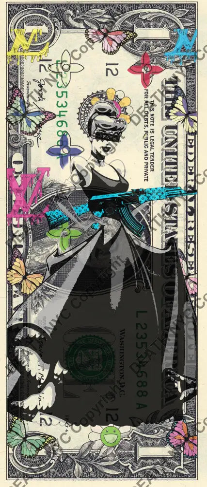Auction USD $1 Original artwork 270424$8 cind - Art Print
