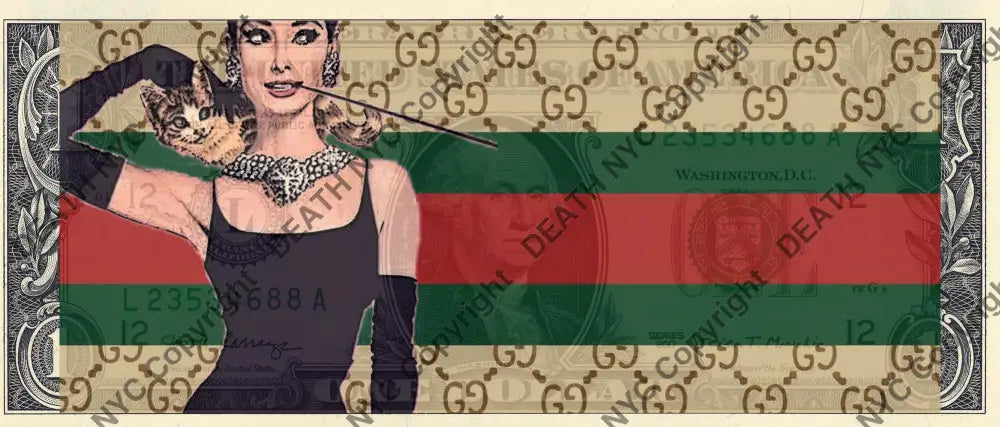 Auction USD $1 Original artwork 270624$11 audrey - Art Print