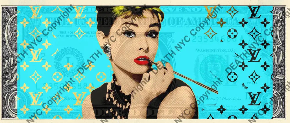 Auction USD $1 Original artwork 270724$20 audrey Art Print