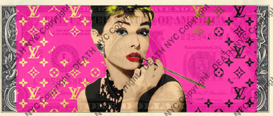 Auction USD $1 Original artwork 270724$25 audrey Art Print