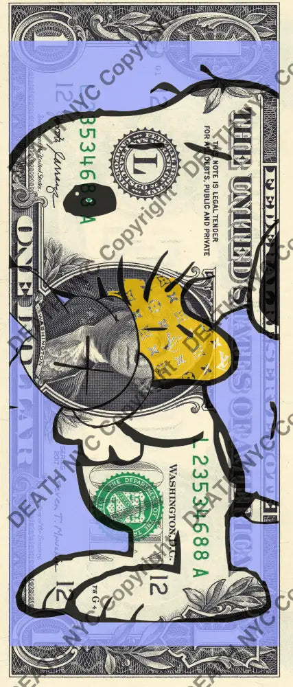Auction USD $1 Original artwork 270922$7 silly - Art Print