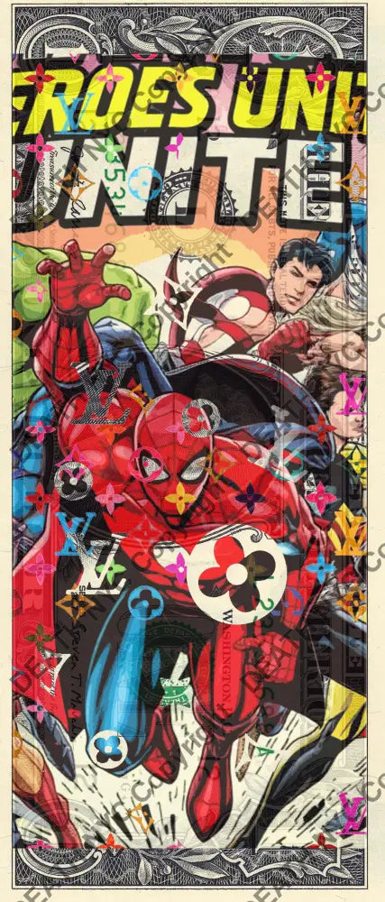 Auction USD $1 Original artwork 271026$2 spider - Art Print