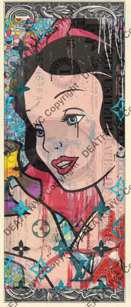 Auction USD $1 Original artwork 271026$4 snow - Art Print