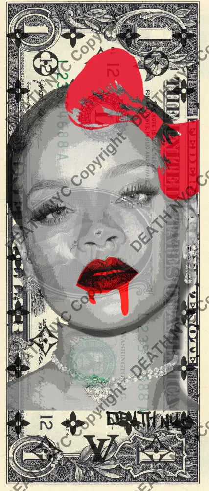 Auction USD $1 Original artwork 280224$1 rih - Art Print