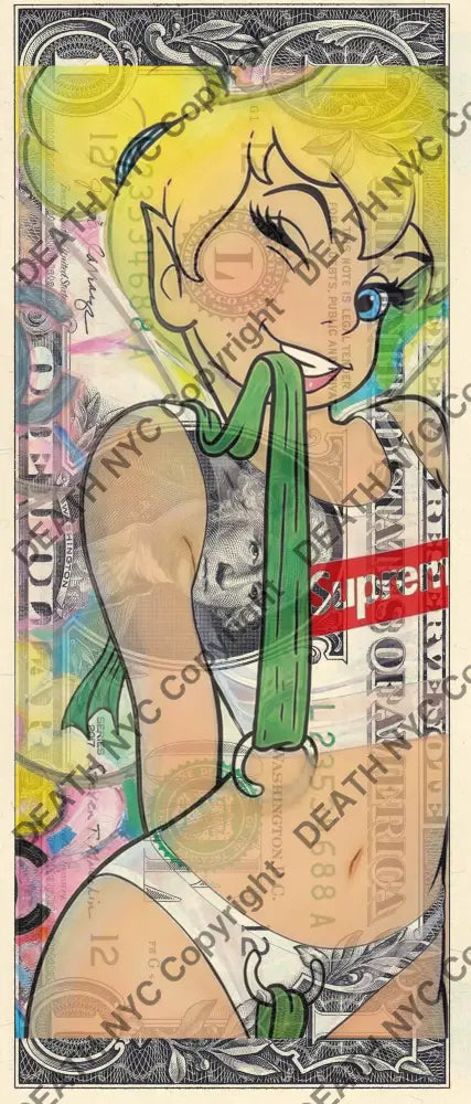 Auction USD $1 Original artwork 280426$2 tink - Art Print