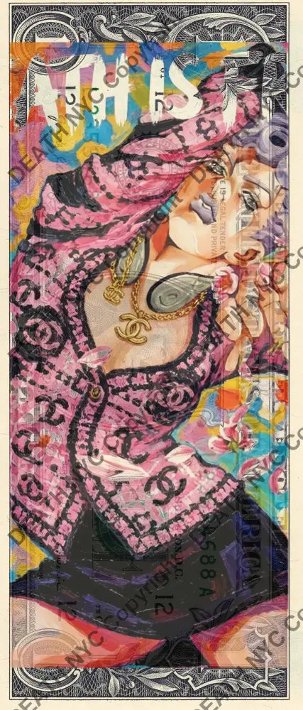 Auction USD $1 Original artwork 280426$7 jo - Art Print