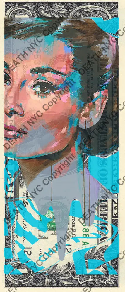 Auction USD $1 Original artwork 280723$16 audrey - Art Print