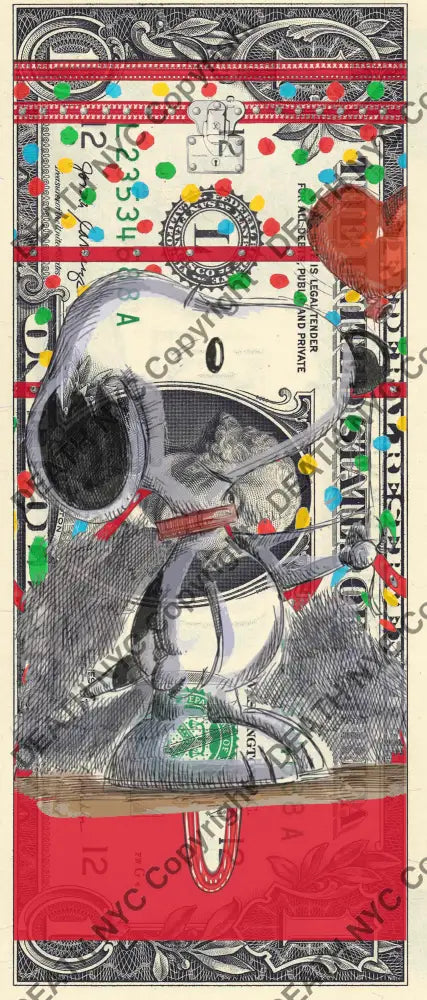 Auction USD $1 Original artwork 280723$7 silly - Art Print