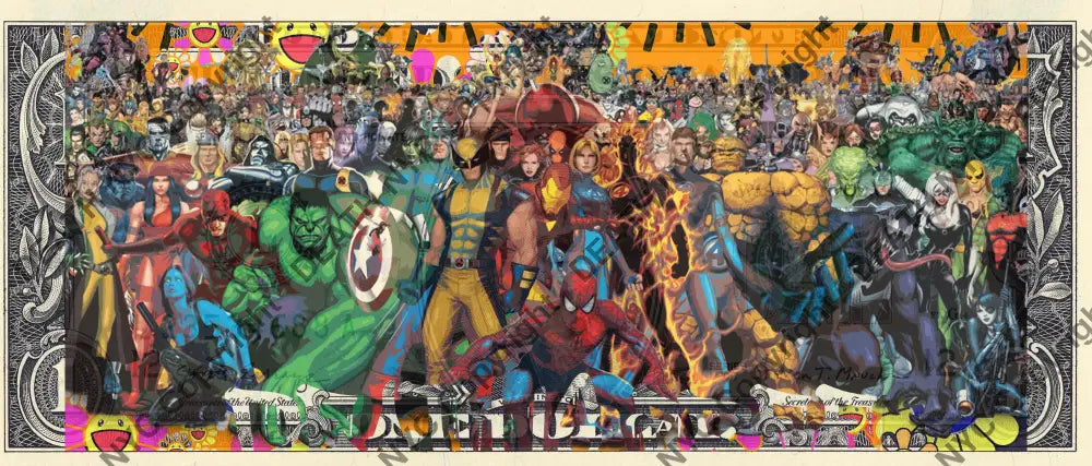 Auction USD $1 Original artwork 280823$2 aveng Art Print