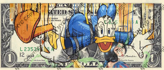 Auction USD $1 Original artwork 281023$8 duck - Art Print
