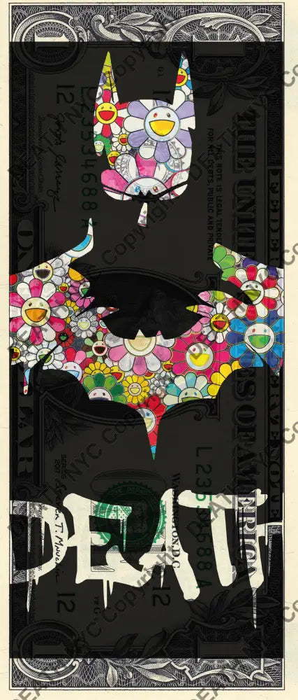 Auction USD $1 Original artwork 291121$18 bat - Art Print