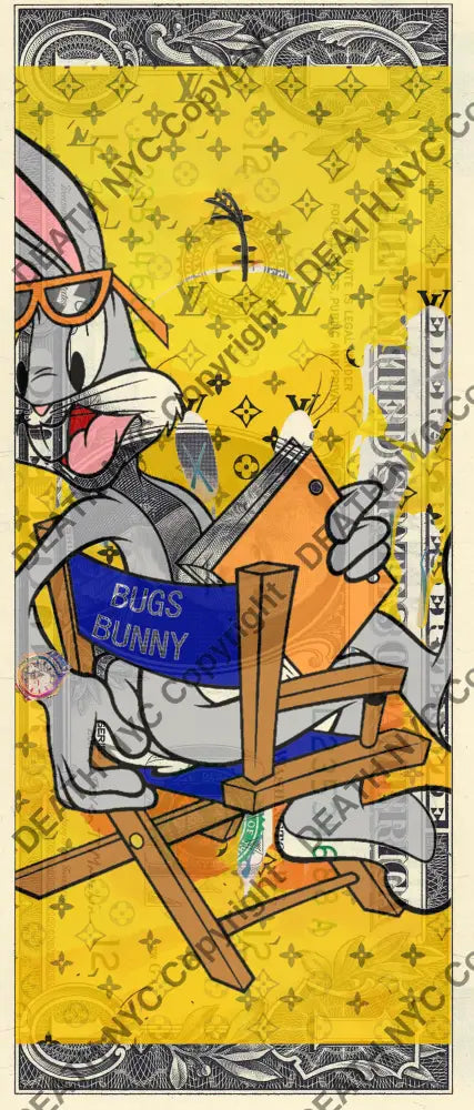 Auction USD $1 Original artwork 291123$7 bunny Art Print