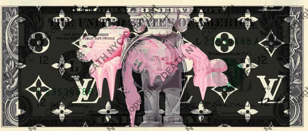 Auction USD $1 Original artwork 300823$2 x - Art Print