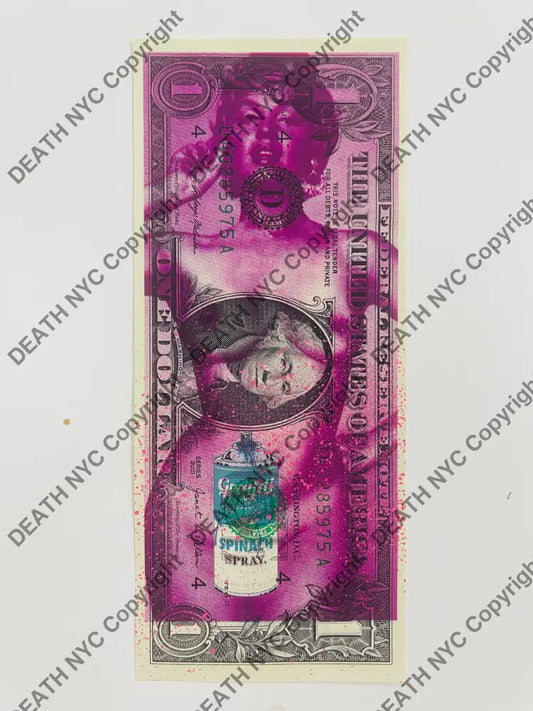 Auction USD $1 Original artwork EDITION OF ONE n d spray Art Print