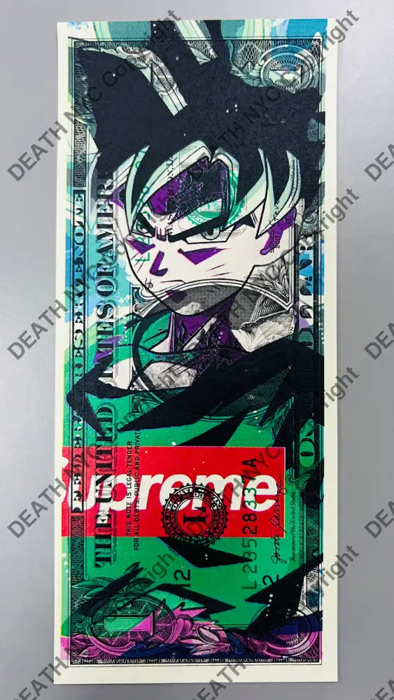Auction USD $1 Original artwork Gok DB Art Print