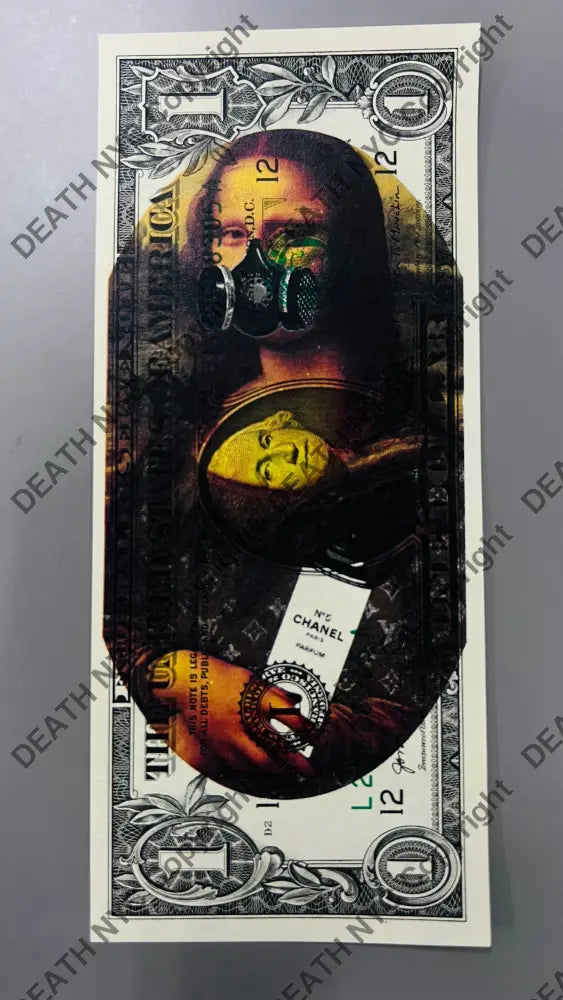 Auction USD $1 Original artwork Mona mask Art Print
