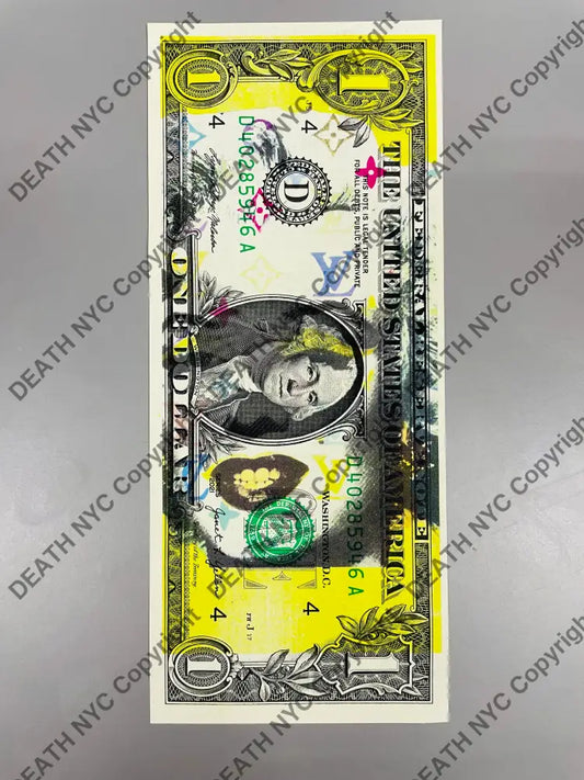Auction USD $1 Original artwork Monr Yel Head Art Print