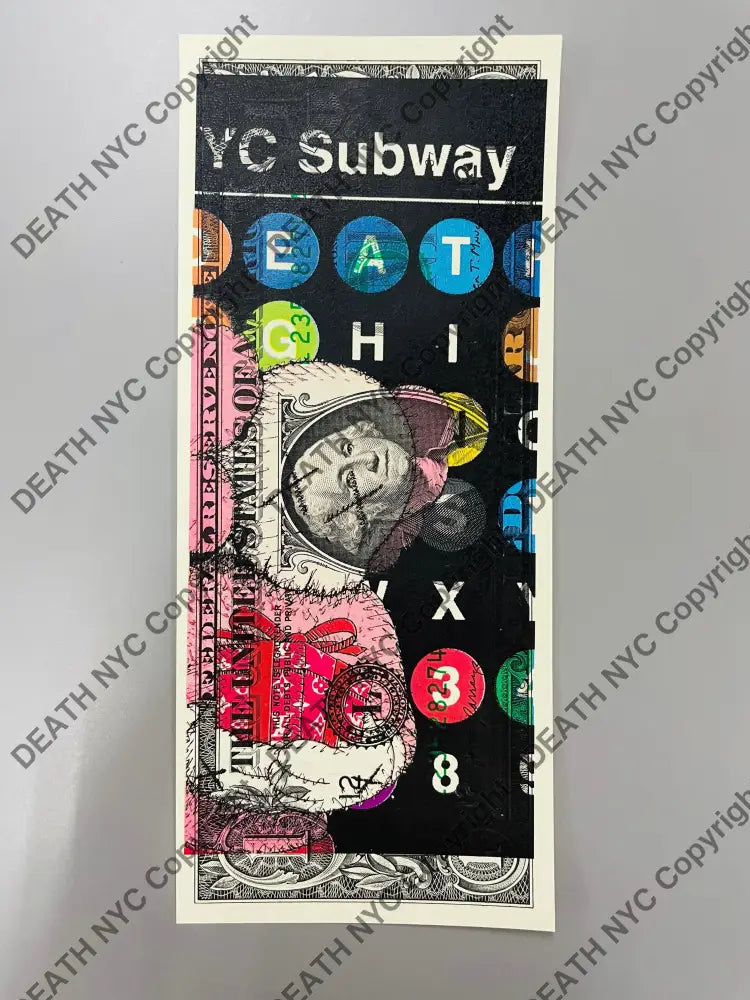 Auction USD $1 Original artwork Subway x pk Art Print