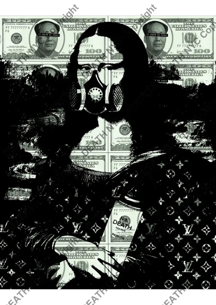 Auction ’USD mona’ 45x32cm (Edition of 100) Art Print