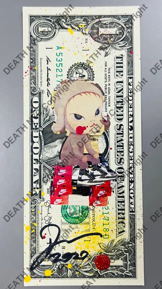 Auction USD Original artwork Edition of 1 Cute Spray Art Print