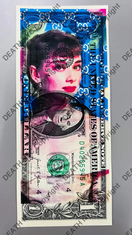 Auction USD Original artwork Edition of 100 Aud blue g Art Print