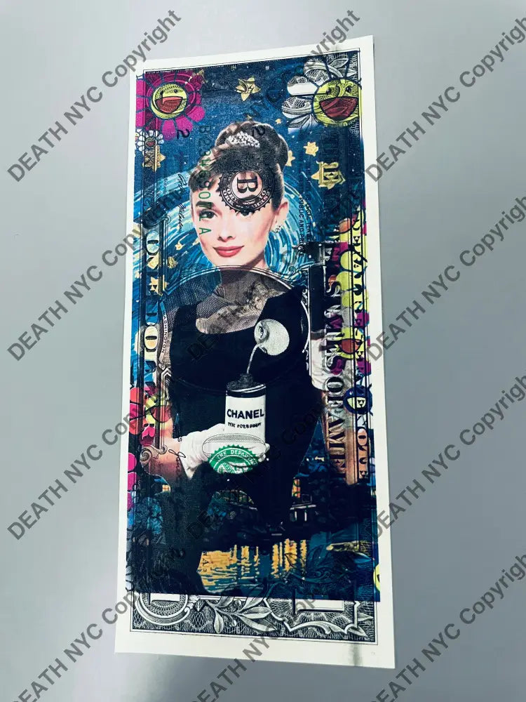 Auction USD Original artwork Edition of 100 audrey spray Art Print