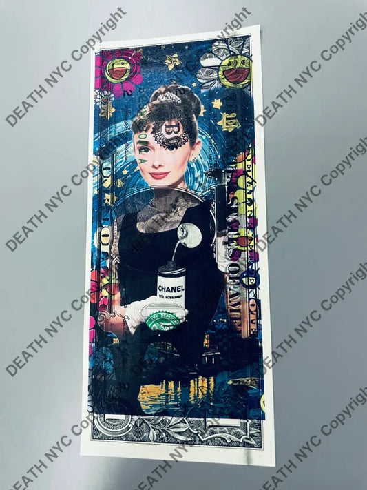 Auction USD Original artwork Edition of 100 audrey spray Art Print