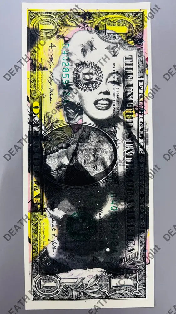 Auction USD Original artwork Edition of 100 Monr yel mon Art Print