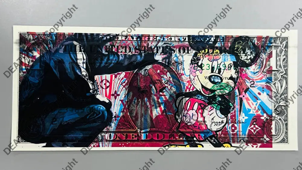 Auction USD Original artwork Edition of 100 Mouse Art Print
