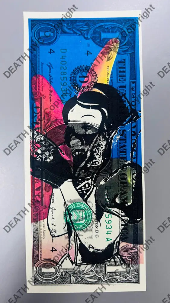 Auction USD Original artwork Edition of 100 Snow blue Art Print