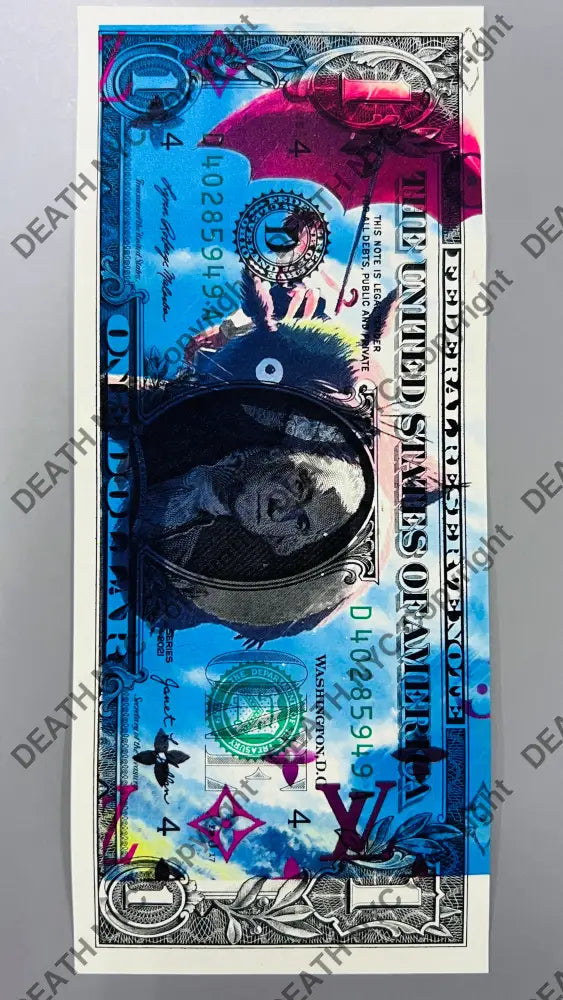Auction USD Original artwork Edition of 100 toto flying Art Print