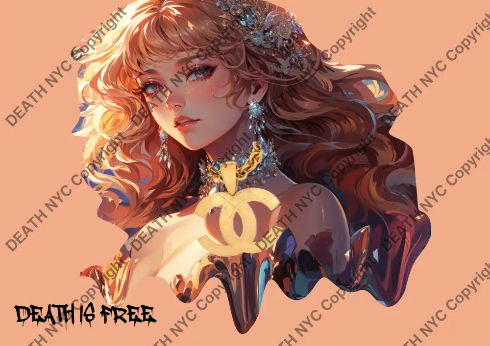 Auction ’V881 girl’ art print 45x32cm (Edition of 100) - Art Print