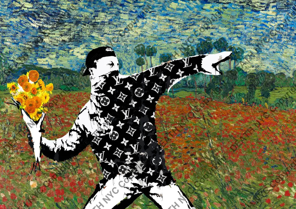 Auction ’van banks throw’ art print 45x32cm (Edition of 100) Art Print