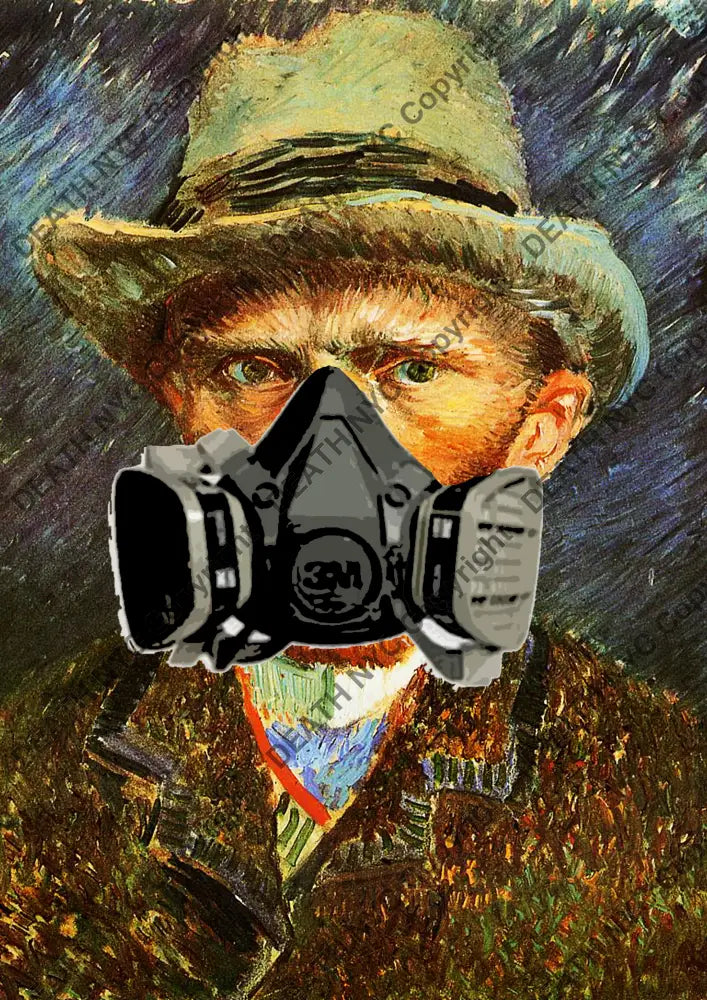 Auction ’van go mask ’ art print 45x32cm (Edition of 100) Art Print