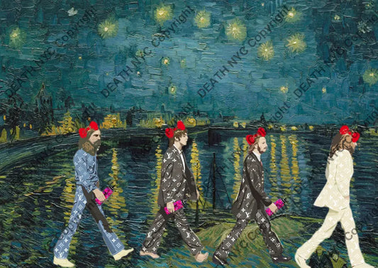 Auction ’van starry night river ’ art print 45x32cm (Edition of 100) - Art Print