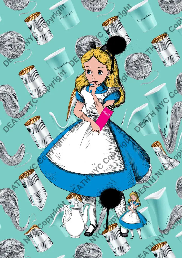 Auction ’W671 alice ’ art print 45x32cm (Edition of 100) Art Print