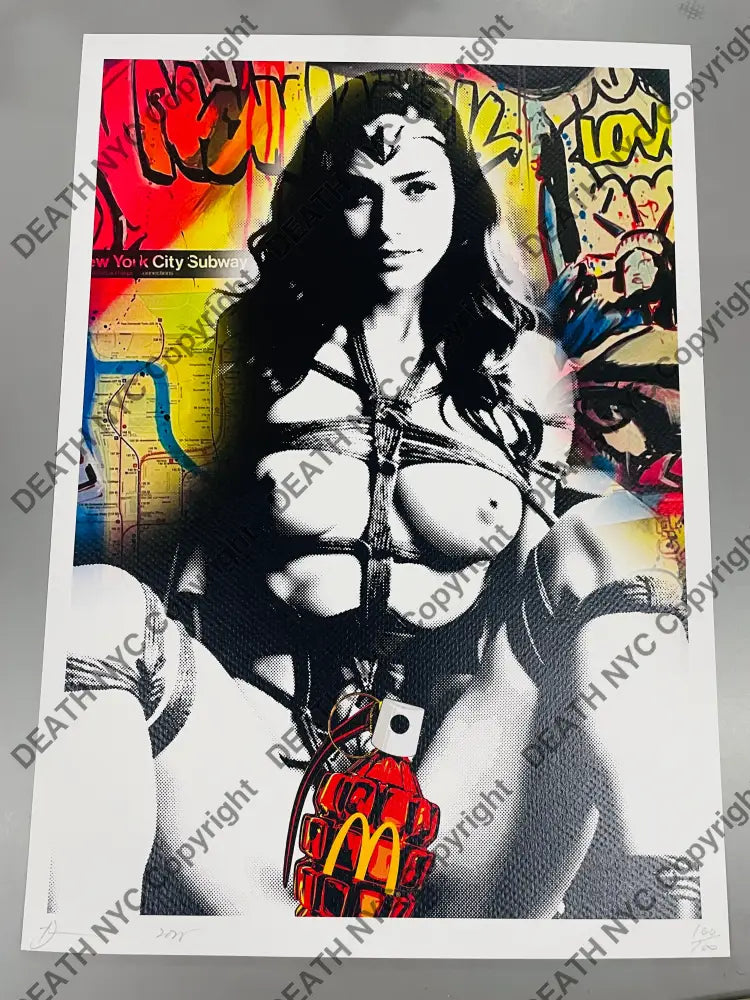 Auction ’Wonder bomb’ 45x32cm (Edition of 100) Art Print