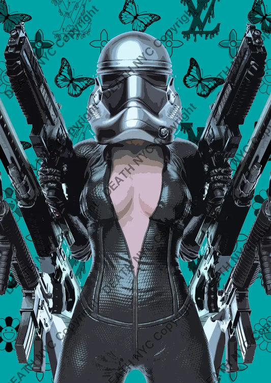 Auction ’X842 troop ’ art print 45x32cm (Edition of 100) - Art Print