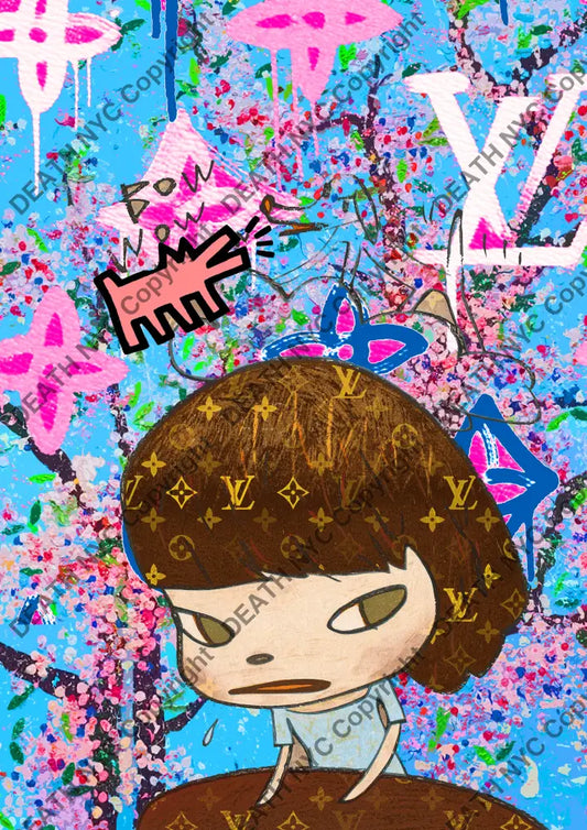 Auction ’Y1372 girl ’ art print 45x32cm (Edition of 100) Art Print