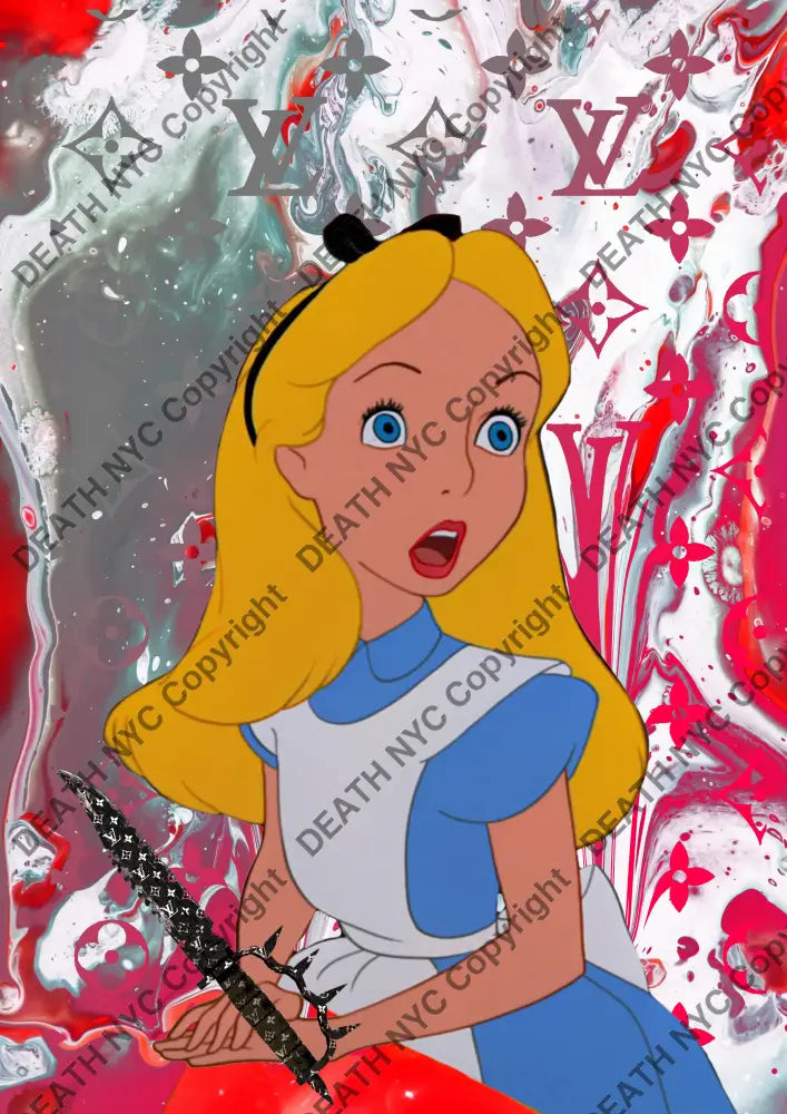 Auction ’Y1483 alice’ 45x32cm (Edition of 100) Art Print