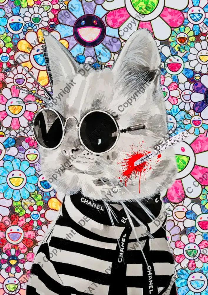 Auction ’Z53 chnl cat’ 45x32cm (Edition of 100) Art Print