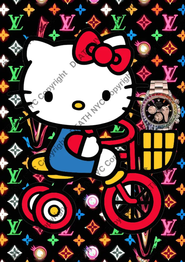 Auction ’Z693 kitty ’ art print 45x32cm (Edition of 100) - Art Print